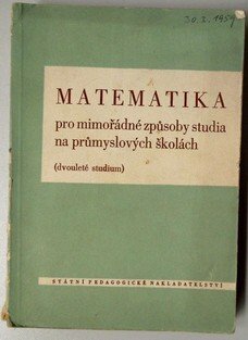 Matematika pro mimořádné způsoby studia na průmyslových školách