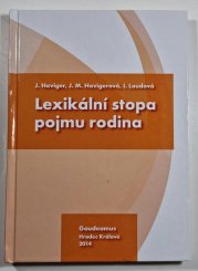 Lexikální stopa pojmu rodina - 