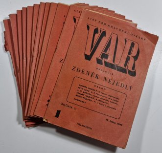 VAR ( List pro kulturní otázky ) ročník II. číslo 1-19 / 1949