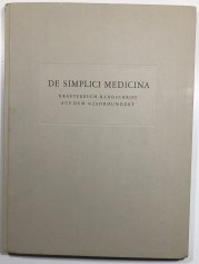 De Simplici Medicina  - Kräuterbuch -Handschrift aus dem 14.Jahrhundert