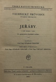 Jeřáby - technický průvodce svazek 13.
