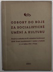 Odbory do boje za socialistické umění a kulturu - 