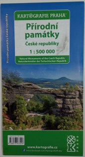 mapa - Přírodní památky České republiky 1:500 000