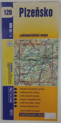 mapa -120 - Plzeňsko 1:70 000 - cykloturistická mapa
