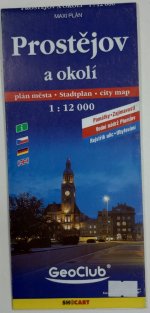mapa - Prostějov a okolí 1:12 000
