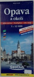 mapa - Opava a okolí 1:12 000  - plán města