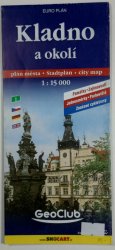mapa - Kladno a okolí 1:15 000 - plán města