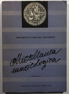 Miscellanea musicologica XIX.
