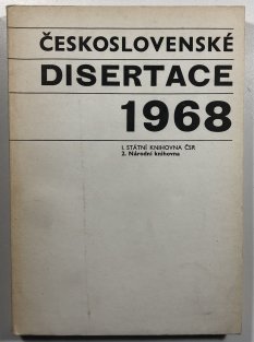Československé disertace 1968