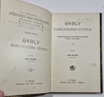 Úkoly venkovského učitele