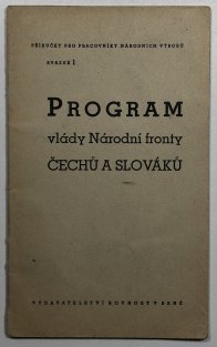 Program vlády Národní fronty Čhechů a Slováků