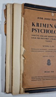 Kriminální psychologie Kniha I.- IV.