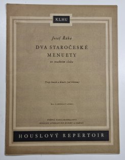 Dva staročeské menuety ve snadném slohu