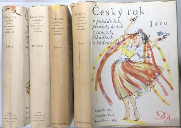 Český rok v pohádkách, písních, hrách a tancích, říkadlech a hádankách 1-4 ( Jaro + Léto+ Podzim + Zima )