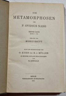 Die Metamorphosen des P. Ovidius Naso I.