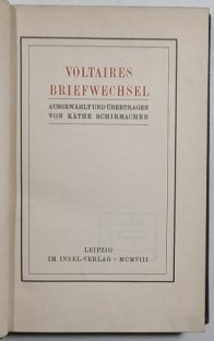 Voltaires Briefwechsel