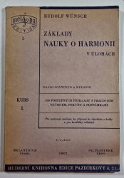Základy nauky o harmonii v úlohách - basso continuo a melodie Kurs I.