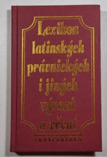 Lexikon latinských právnických i jiných výrazů a rčení