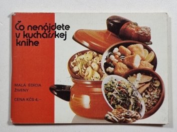 Čo nenájdete v kuchárskej knihe