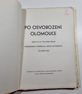 Po osvobození Olomouce