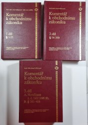 Komentář k obchodnímu zákoníku 1.- 3. díl - 