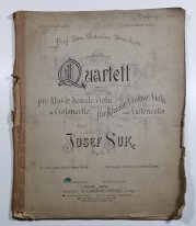 Quartett pro klavír. housle. violu a violoncello - 