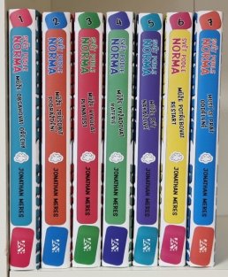 Svět podle Norma 1-7 - Může obsahovat ořechy, Může způsobit podráždění, Může vyvolat plynatost, Může vyžadovat baterie, Může být nakažlivé, Může potřebovat restart, Musí se prát odděleně