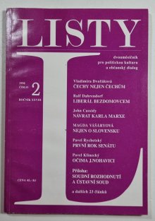 Listy 2/1998, ročník XXVIII