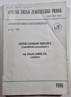 Cvičení z ochrany rostlin II. (zemědělská entomologie)