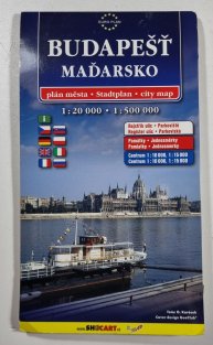Budapešť - plán města  (Maďarsko)