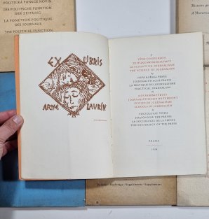 Novinářská knihovna A. Laurina - Politická funkce novin, Věda o novinách, Všeobecné dějiny periodického tisku, Zpravodajství, Současný periodický tisk, Dodatky