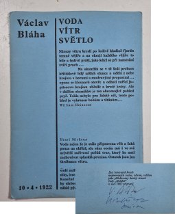 Voda, vítr, světlo - Václav Bláha