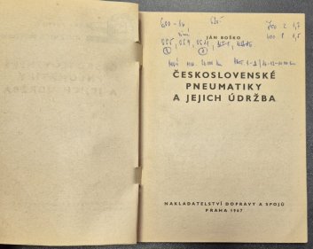 Československé pneumatiky a jejich údržba