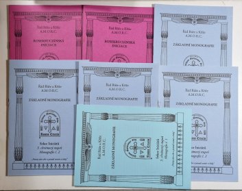 Řád Růže a Kříže A.M.O.R.C. - Základní monografie + Rosekruciánská iniciace - Sekce Iniciátů (konvolut 7 sešitů)