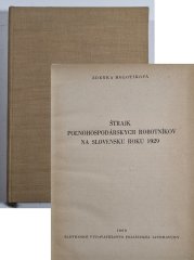 Štrajk polnohospodárskych robotníkov na Slovensku roku 1929 - 