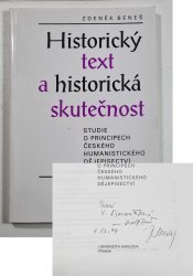 Historický text a historická skutečnost - 