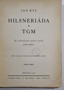 Hilsneriáda a TGM
