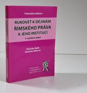 Rukověť k dějinám římského práva a jeho institucí
