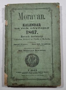 Moravan 1867 (kalendář na rok obyčejný)