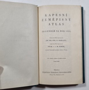 Kapesní zeměpisný atlas čsl. červeného kříže (kalendář na rok 1935)