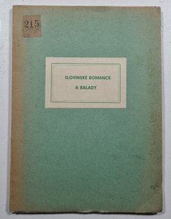 Slovinské romance a balady