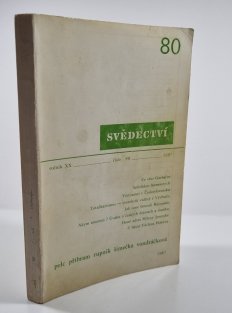 Svědectví 80/1987 (ročník XX)