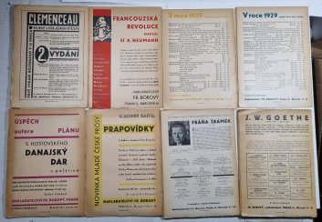 Plán (Revue pro literaturu, umění a vědu)  1-11/1930, ročník 2