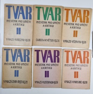Tvar č. 3-10, 1928 / ročník II. (konvolut 6 svazků)
