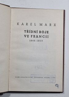 Třídní boje ve Francii 1848-1850