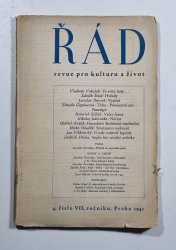 Řád - revue pro kulturu a život č.4/1941, VII. ročník - 