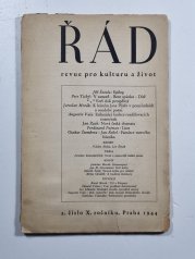 Řád - revue pro kulturu a život č.2/1944, X. ročník - 