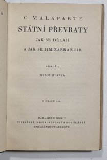 Státní převraty - Jak se dělají a jak se jim zabraňuje