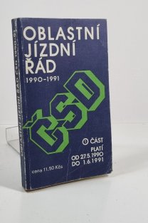 Oblastní jízdní řád ČSD 1990-1991 1. část