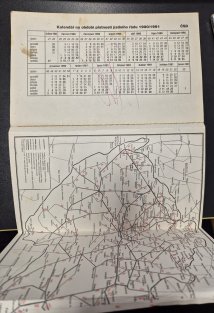 Oblastní jízdní řád ČSD 1990-1991 1. část